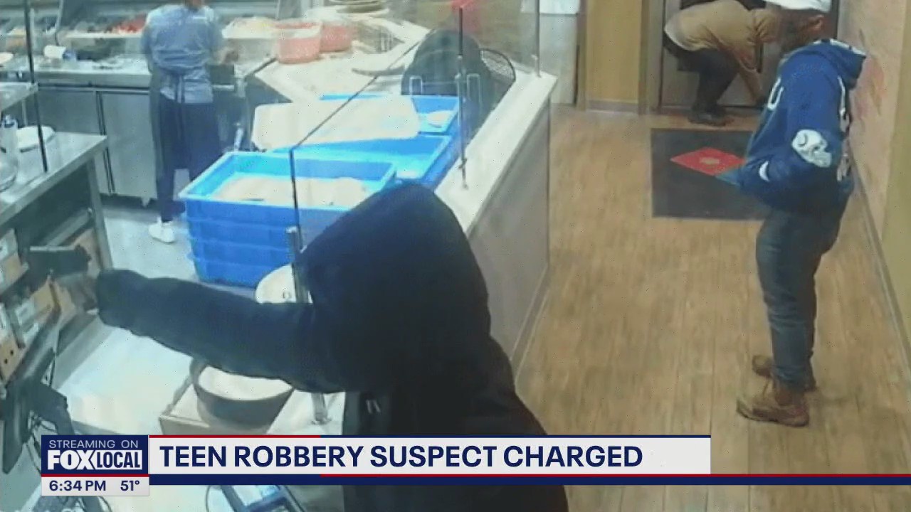 Teen robbery suspect charged