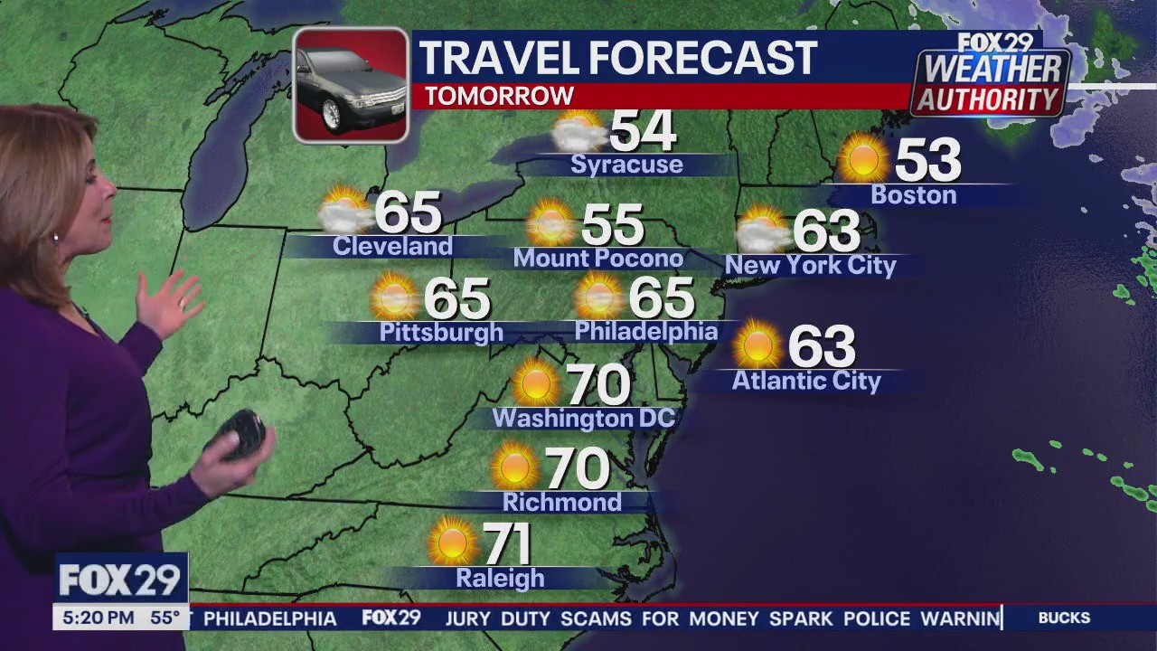 Weather Authority Monday 5pm forecast