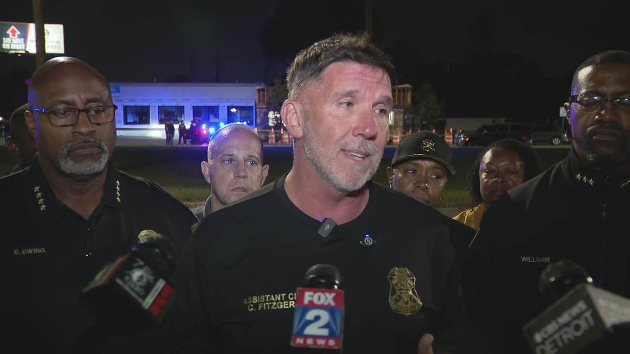 Detroit police give an update on late night officer involved shooting