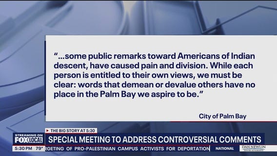 Palm Bay scolds councilmember over controversial comments