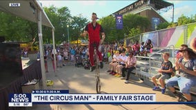 Minnesota State Fair: ?The Circus Man? performs for FOX 9