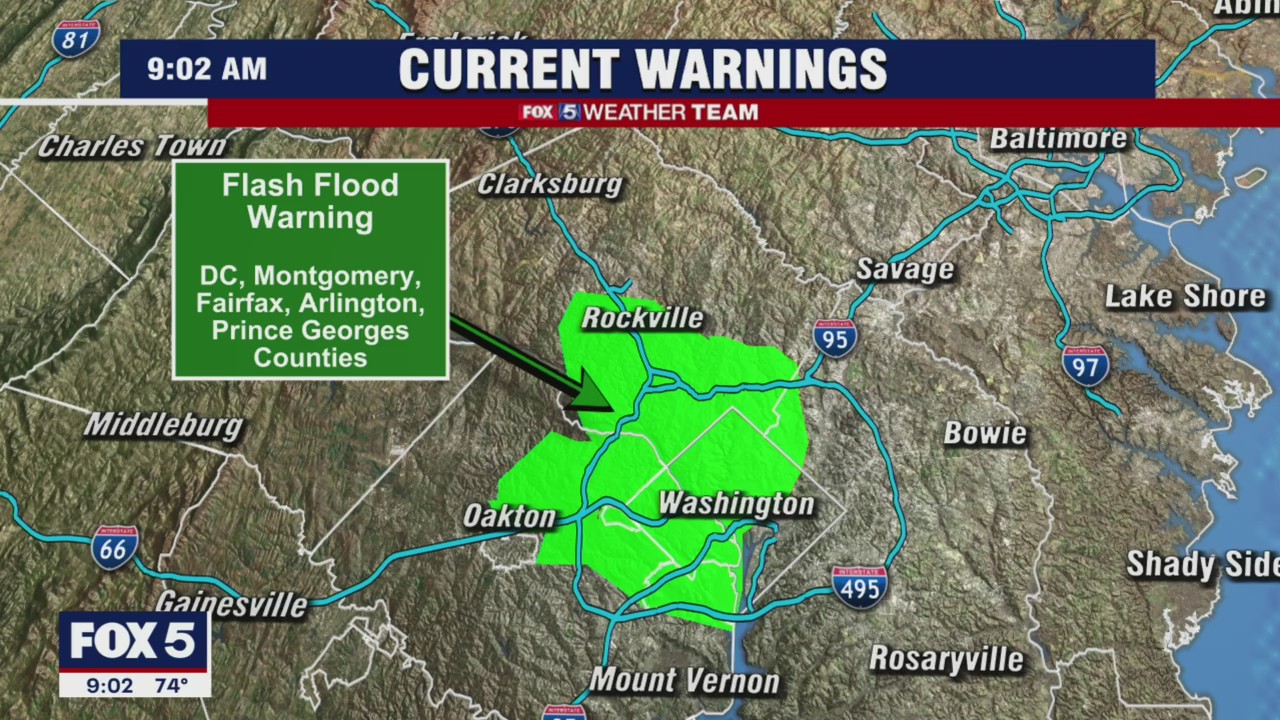 FOX 5 Weather forecast for Friday, August 20