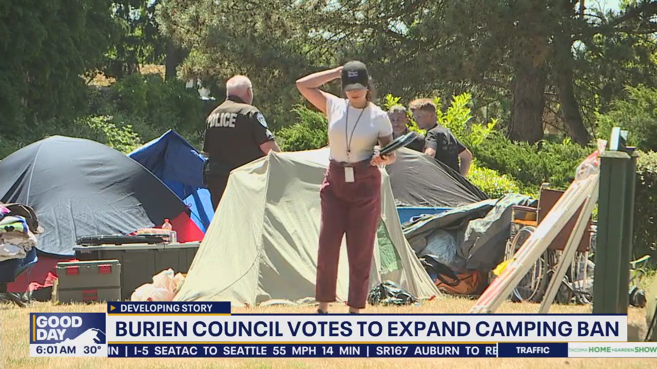 City of Burien votes to expand camping ban