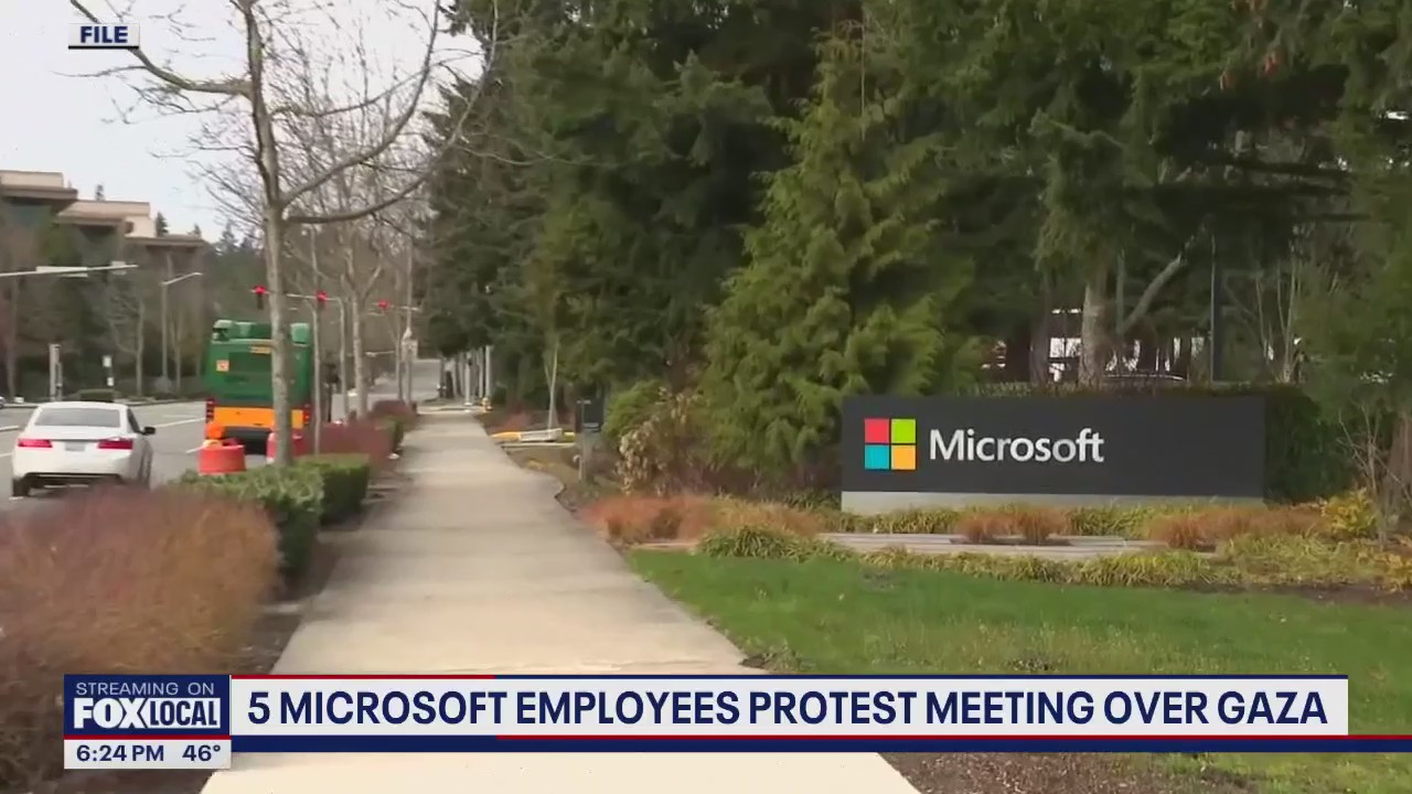Microsoft employees kicked out of Redmond meeting over Gaza protest