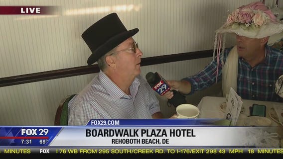 Town Takeover: Bob enjoys a spot of tea in Rehoboth Beach