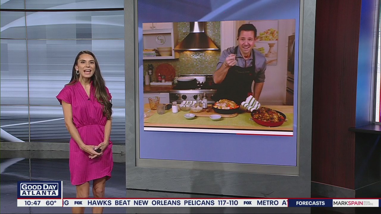 Chadwick Boyd gives a quick sesame-crusted chicken with vegetables