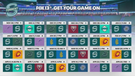 Watch Seattle Torrent games on FOX 13+