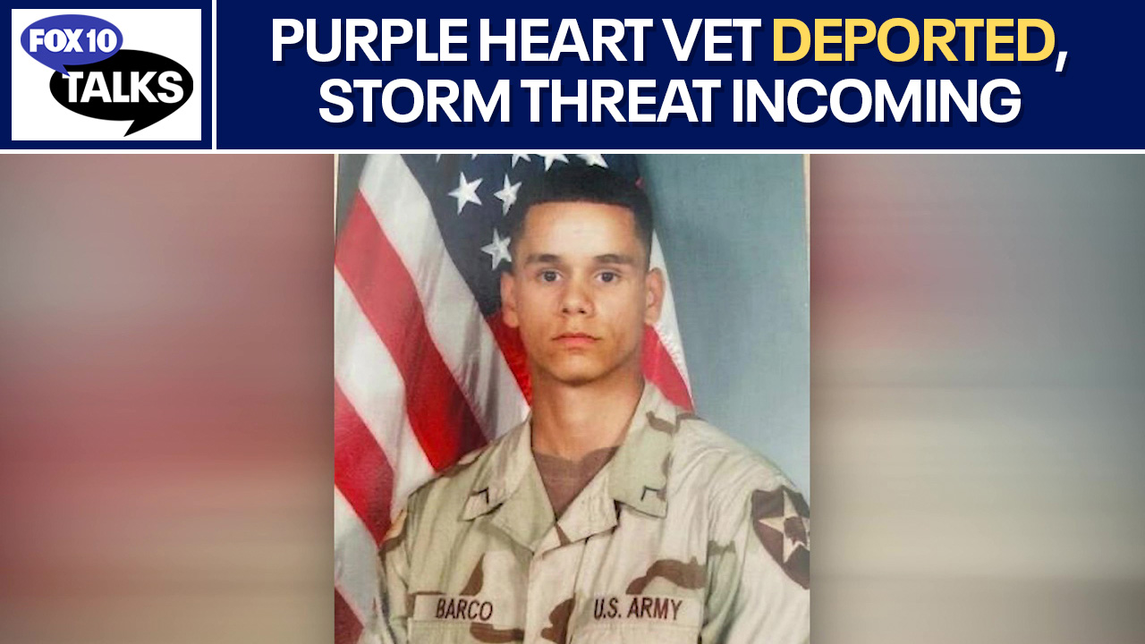 AZ Purple Heart vet deported, rainy weather incoming | FOX 10 Talks