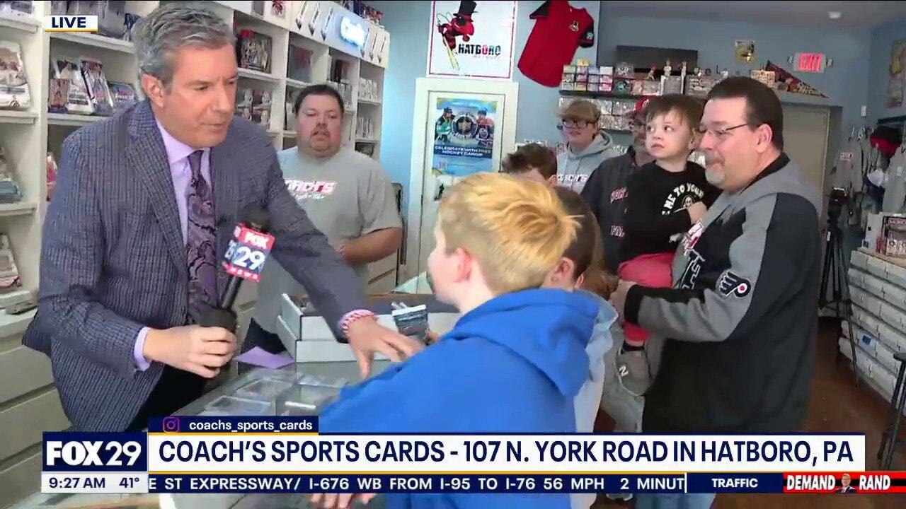 Bob Explores Coach's Sports Cards