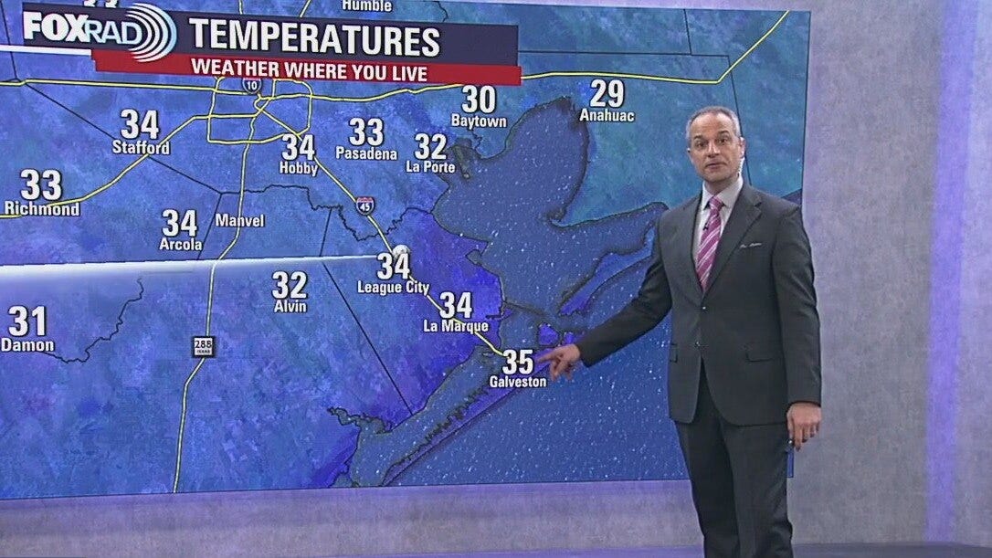 Houston weather: Nearly freezing Monday morning