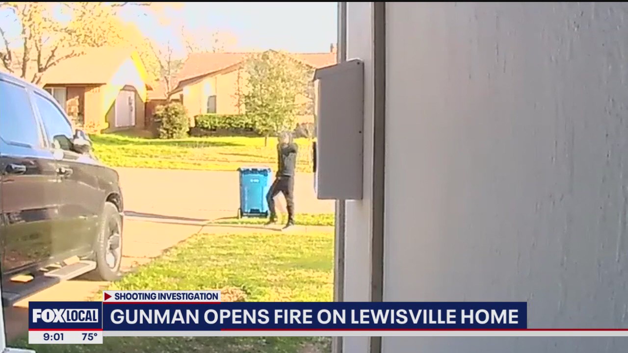 Gunman opens fire on Lewisville home