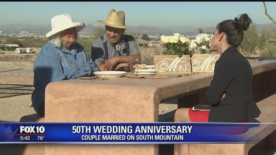 First couple to be married on South Mountain celebrates 50th anniversary