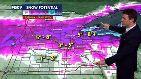 MN weather: Timeline for Tuesday-Wednesday winter storm
