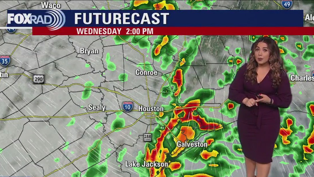 Windy, rainy Wednesday afternoon in the 70s