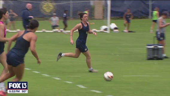 Tampa Bay Sun midfielder Jade Moore plays with her heart