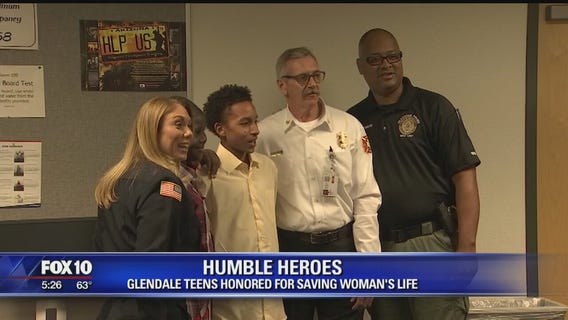 2 Valley teens hailed as heroes for saving woman