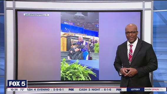 Clemson president and daughter's graduation hug goes viral
