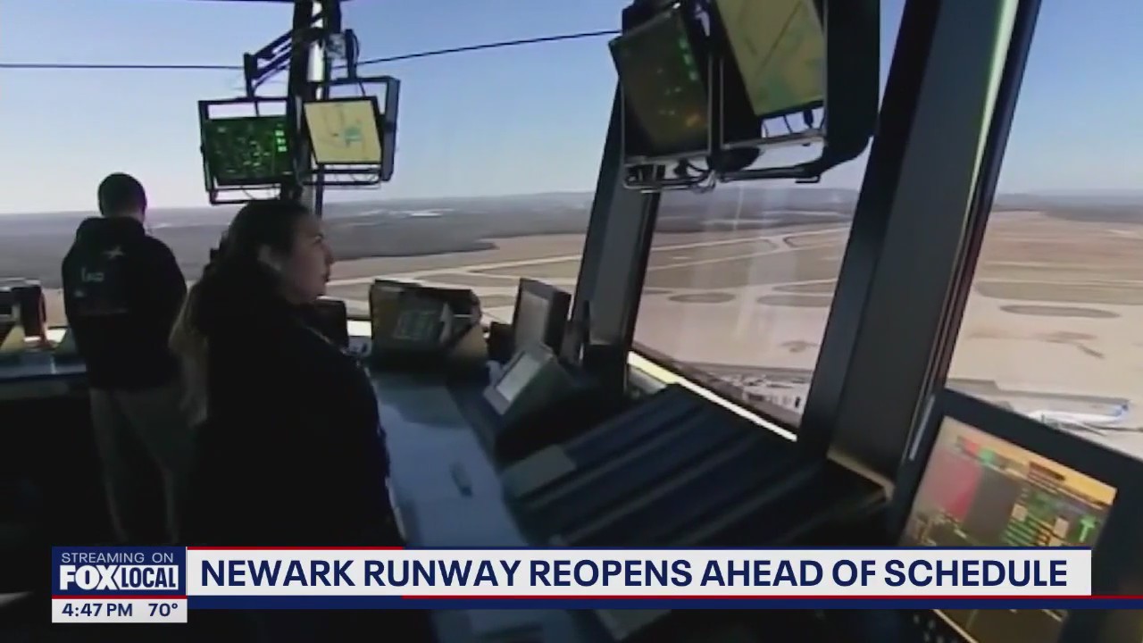 Newark Airport runway reopens ahead of schedule