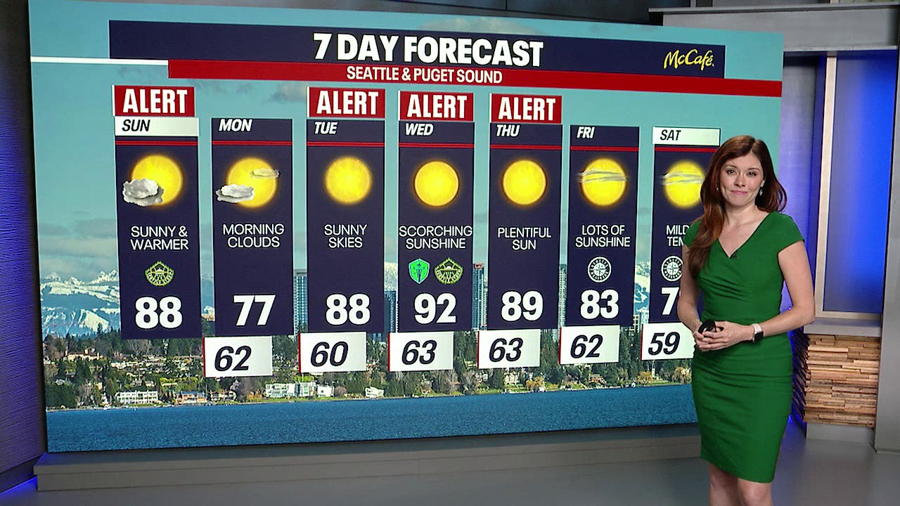 Seattle weather: sunny skies and scorching heat