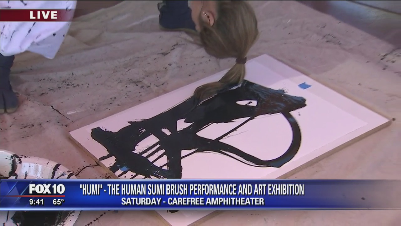 'Humi' Human Sumi Brush Performance and Art Exhibition