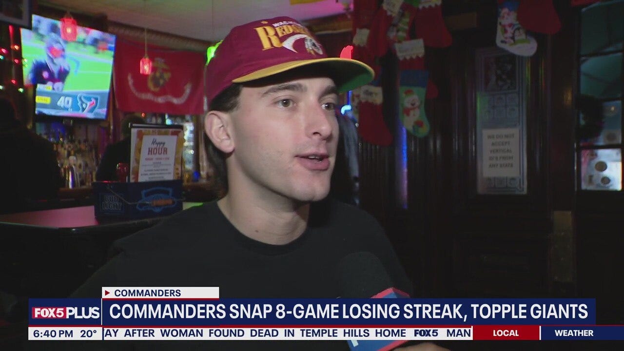 Commanders beat the Giants 29-21 to end their losing streak at eight