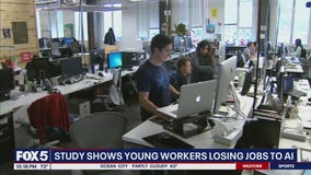 Study shows young workers are losing jobs to AI