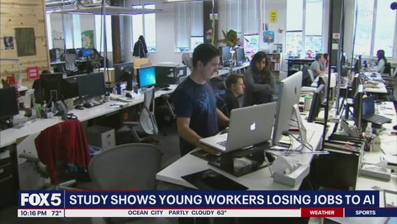 Study shows young workers are losing jobs to AI