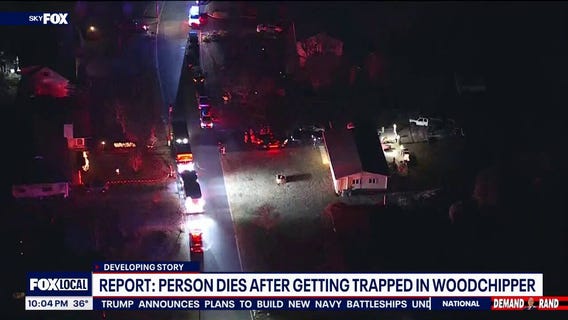 Man dies after getting trapped in wood chipper, initial reports say