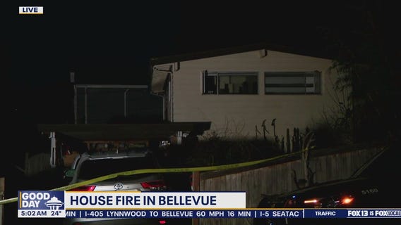 House fire in Bellevue, WA