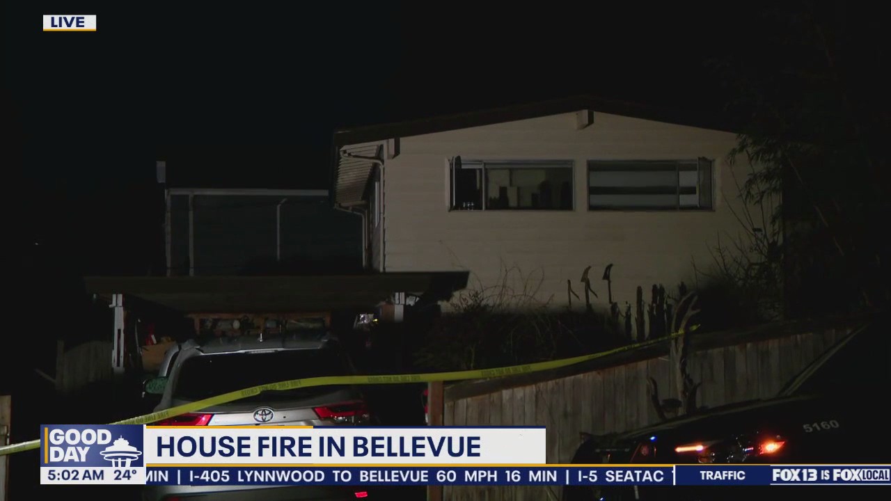 House fire in Bellevue, WA