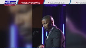 Jamie Foxx gets emotional in first speech since health scare