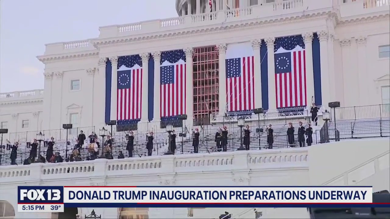 Donald Trump inauguration preparations underway