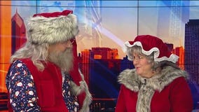 Santa and Mrs. Claus get ready for Christmas