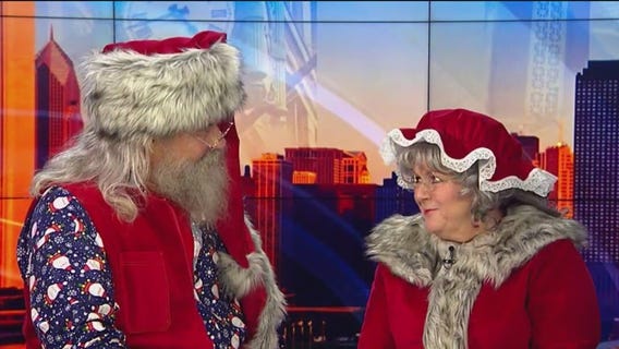 Santa and Mrs. Claus get ready for Christmas