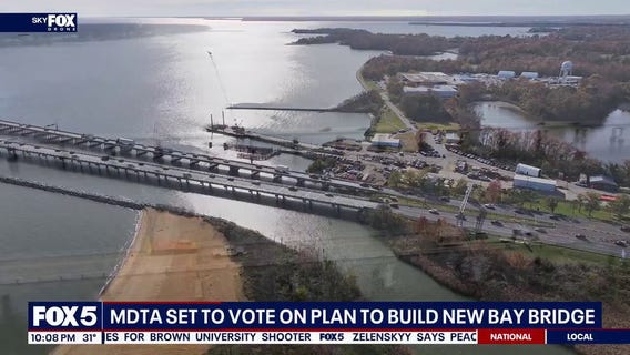 Maryland officials to vote on plan for new Bay Bridge