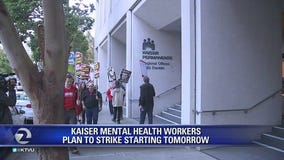 Kaiser mental health workers plan 5-day strike starting Monday
