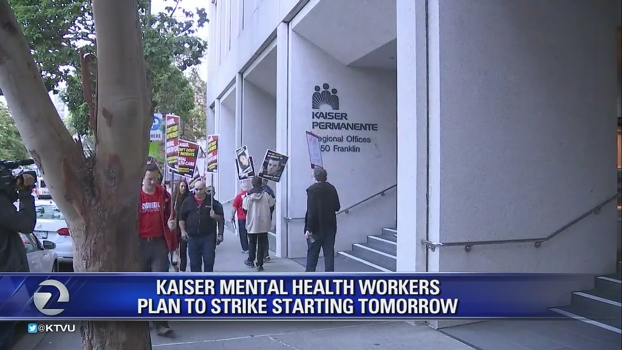 Kaiser mental health workers plan 5-day strike starting Monday