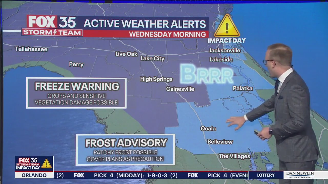 Orlando Weather: Cold snap drops temps in Florida