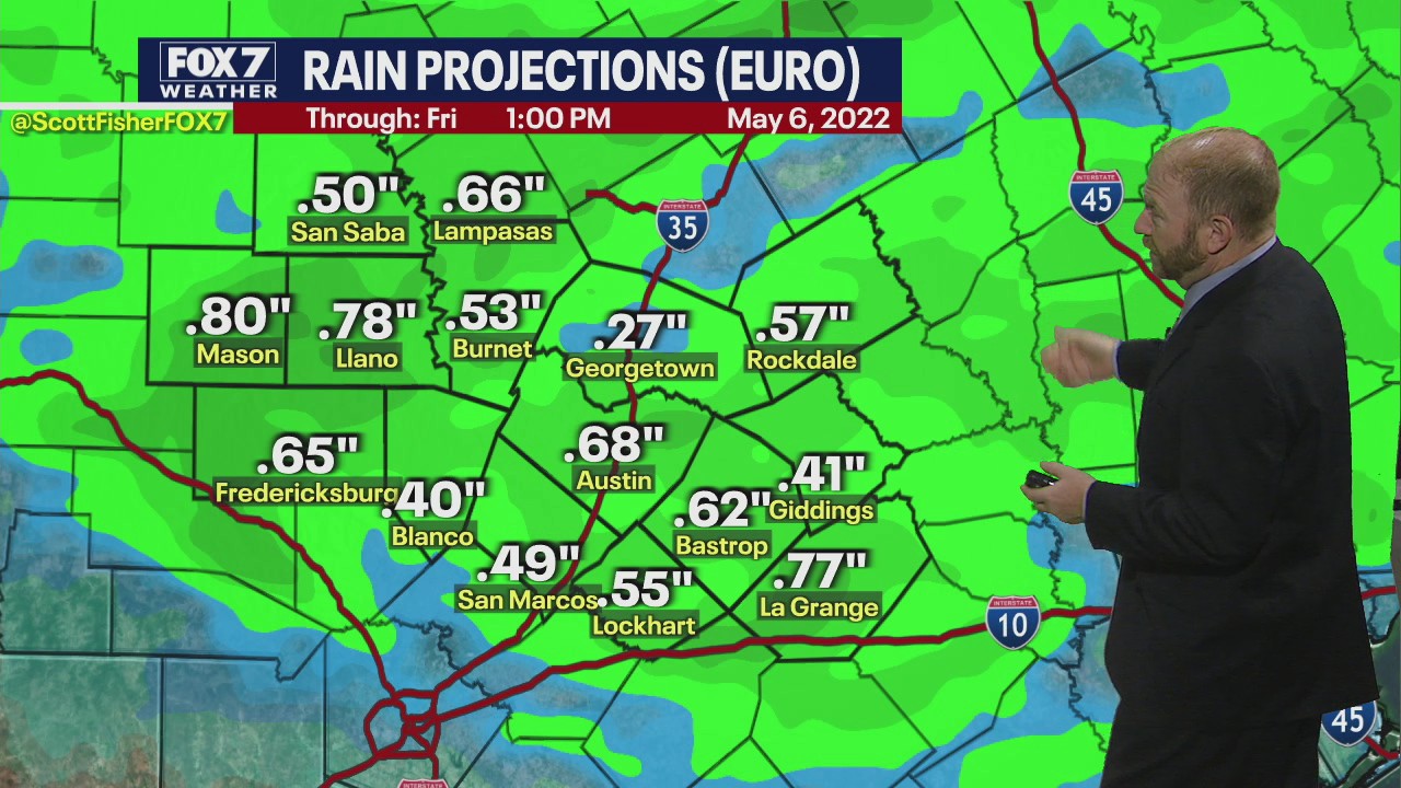 Rain expected as temperatures heat up for the weekend