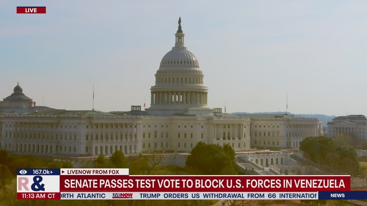 Senate advances resolution to limit Trump’s ability to attack Venezuela