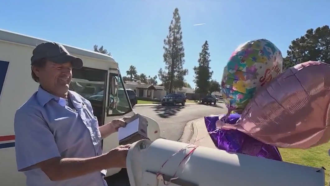 Mesa neighborhood celebrates long-time mail carrier's retirement