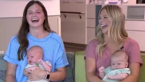 Best friends deliver babies one day apart in Lake County
