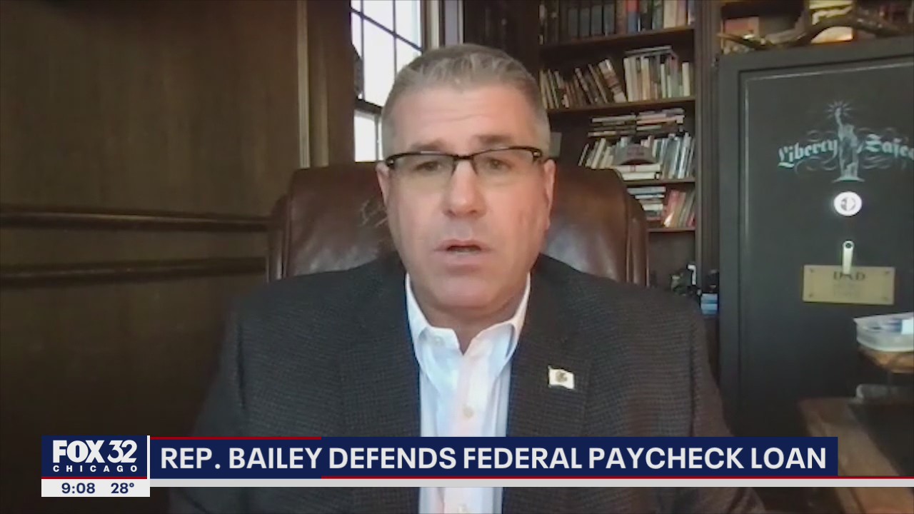 Illinois State Senator Darren Bailey defends federal paycheck loan