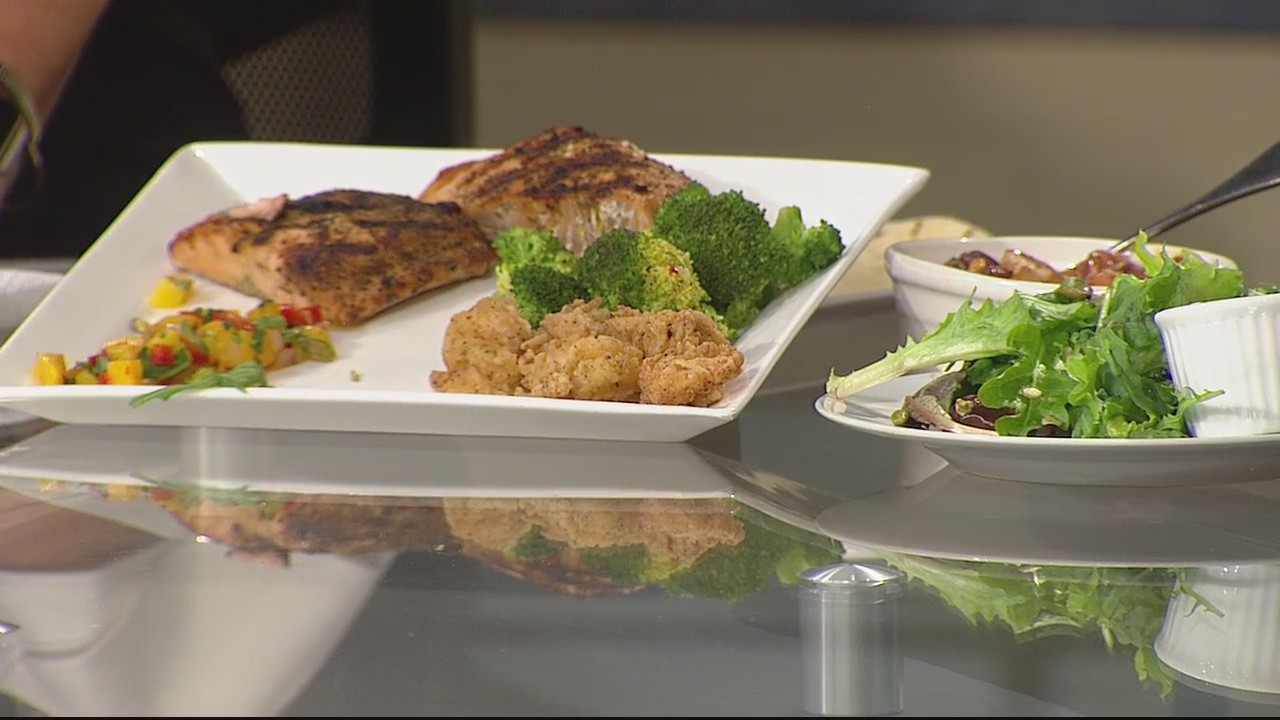 Grilling fresh salmon with Bonefish Grill