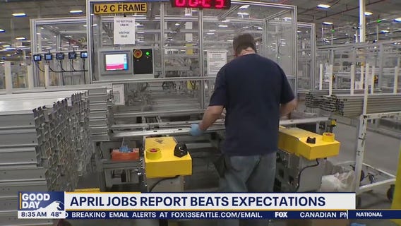 April jobs report better than expected