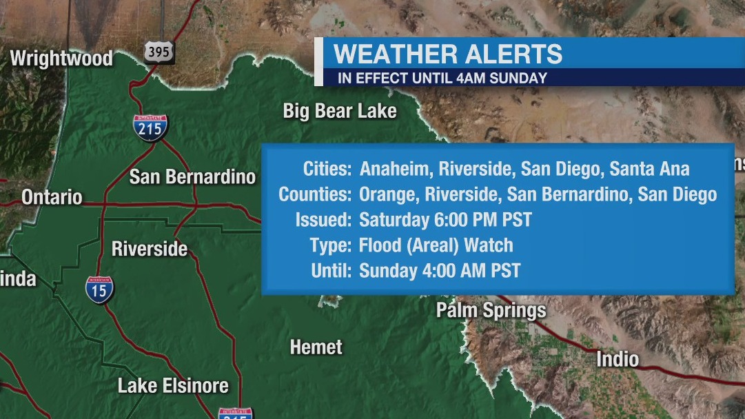 Weather forecast for Saturday, Jan. 14
