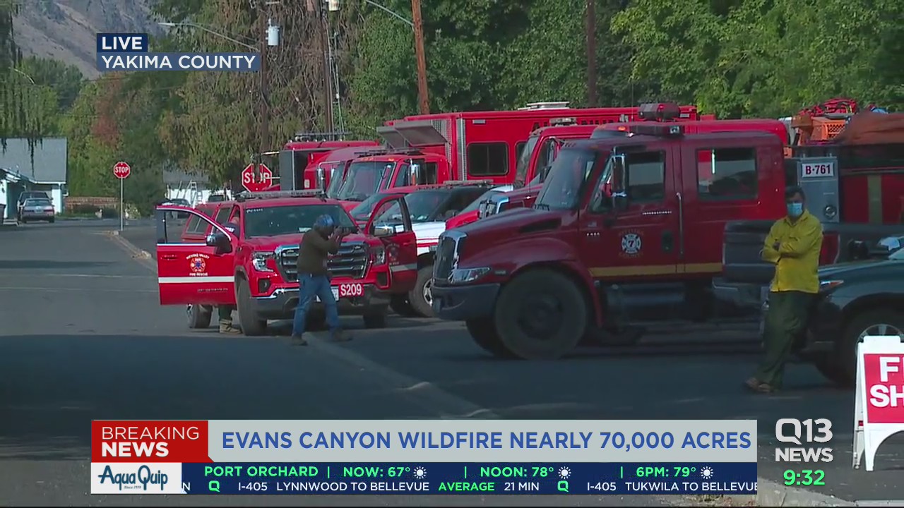 Evans Canyon fire threatens hundreds more homes