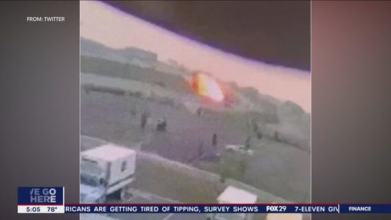 I-95 collapse: Surveillance video captures tanker crash, fire in Northeast Philadelphia