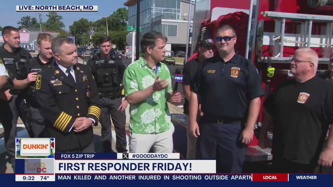 First Responder Friday with Fox 5 DC's Zip Trip: North Beach, Maryland