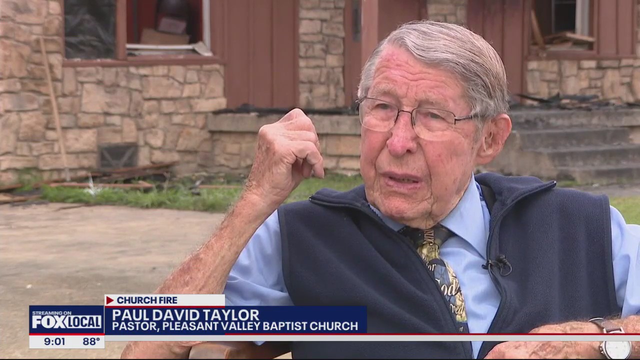Pastor thankful despite devastating church fire